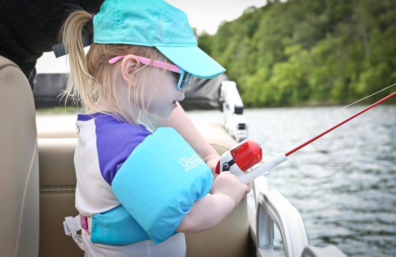 Fishing at East Silent Lake Resort.