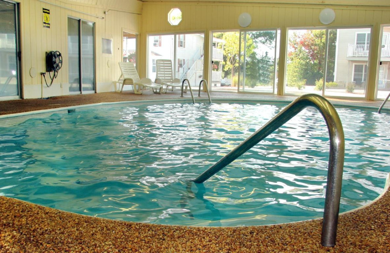 Indoor pool at Alouette Beach Resort.