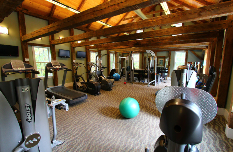 Fitness center at Basin Harbor Club.