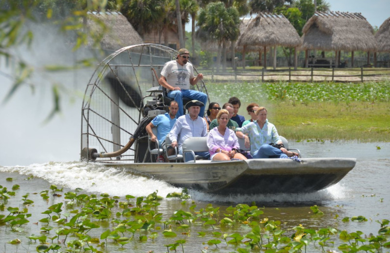 Speed boating at Beach Vacation Rentals.