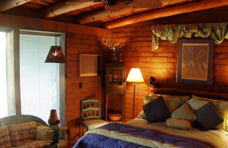 Guest room at Casa Tierra Adobe Bed and Breakfast.