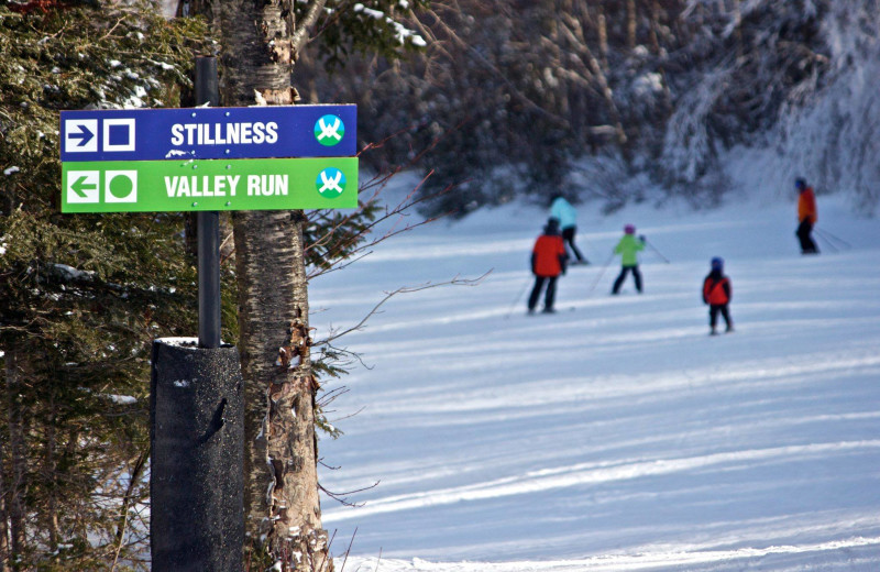 Skiing at The Golden Eagle Lodge.