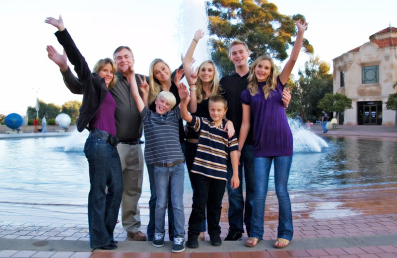 Family at Desert Hot Springs Spa Hotel.