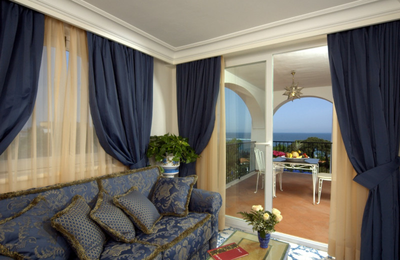 Guest room at Grand Hotel Il Moresco Terme.