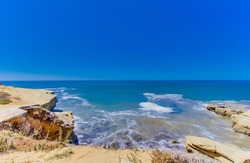 Beach view at Cal Vacation Homes.