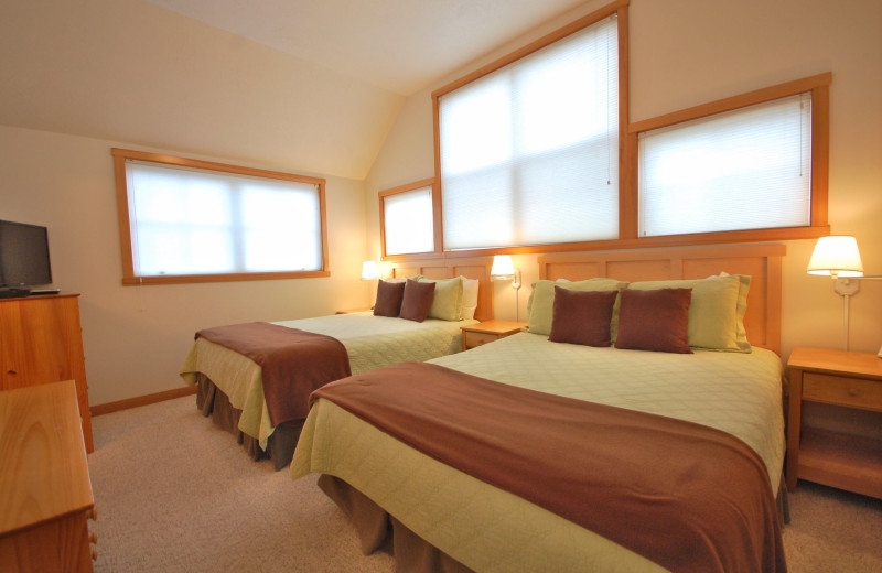 Rental bedroom at Shorepine Vacation Rentals.