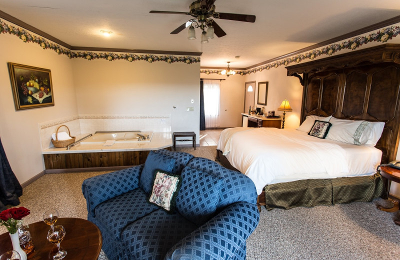Guest room at The French Manor Inn and Spa.