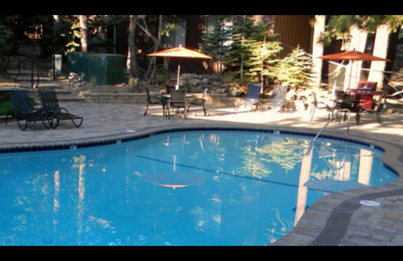 Outdoor pool at Mammoth Estates.