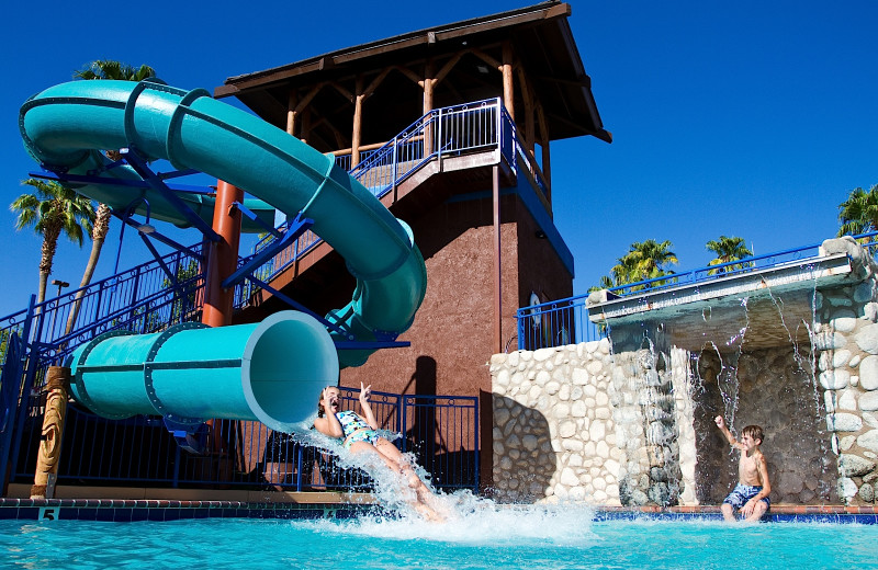 Water slide at London Bridge Resort.