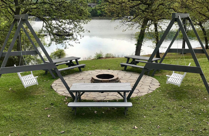 Patio at Mill Creek Resort on Table Rock Lake.