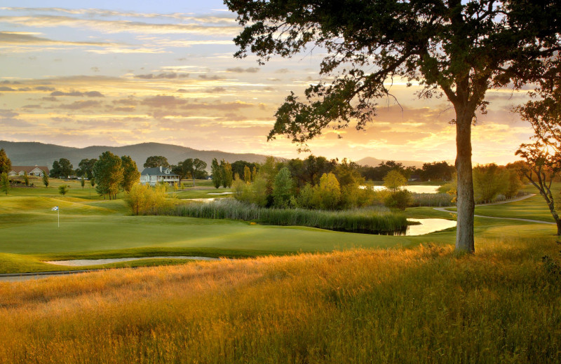 Golf course at Greenhorn Creek Resort.