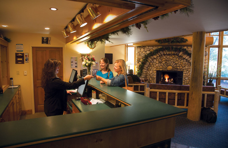 Lobby at Rock Creek Resort.