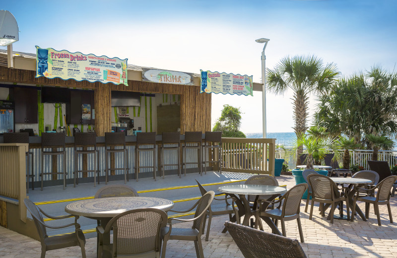 Patio at Paradise Resort.
