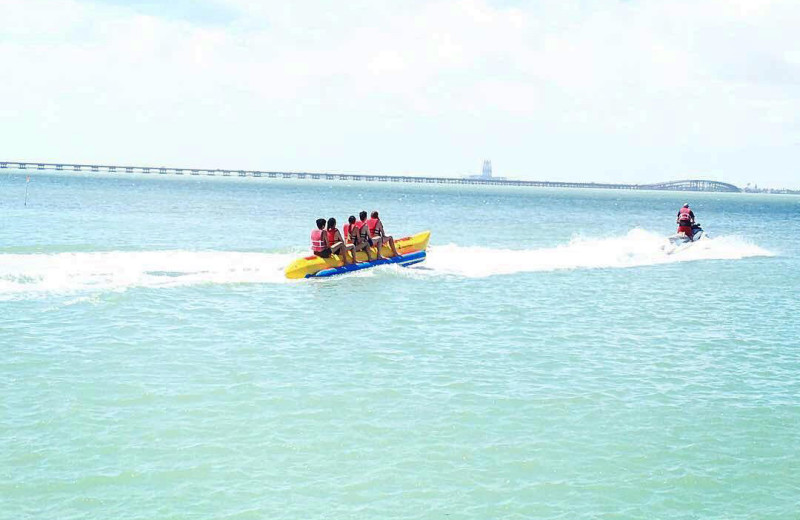 Beach activities at Padre Getaways.