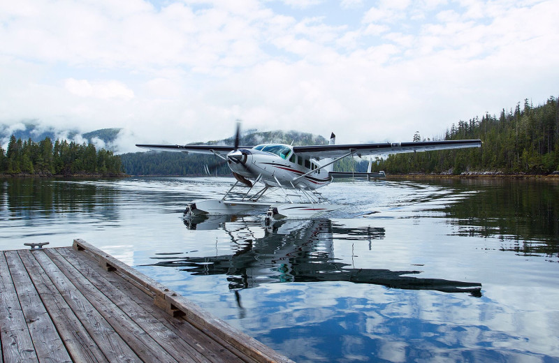 Float plane at Nootka Wilderness Lodge.