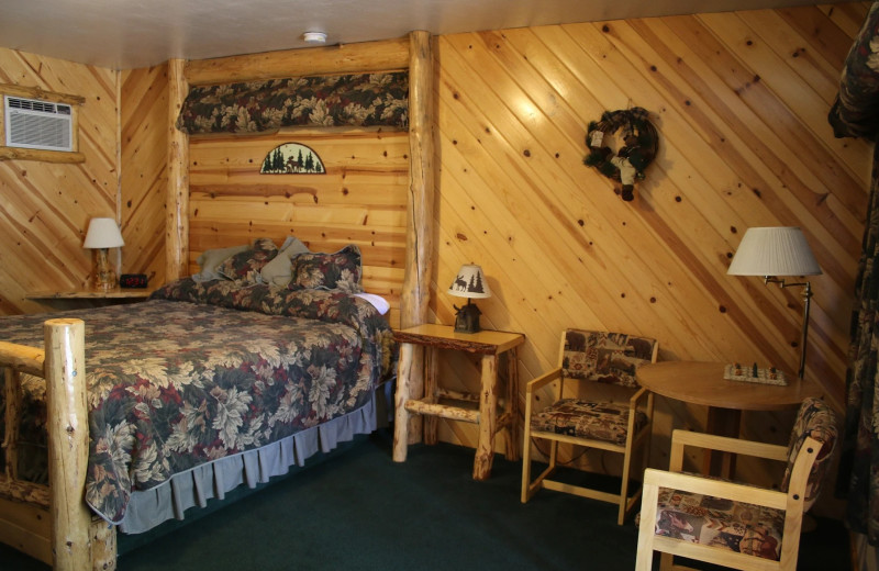 Guest room at Tahoe Valley Lodge.