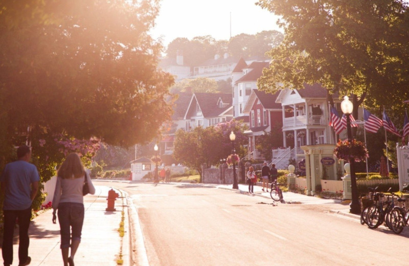 Walking around island at Harbour View Inn.