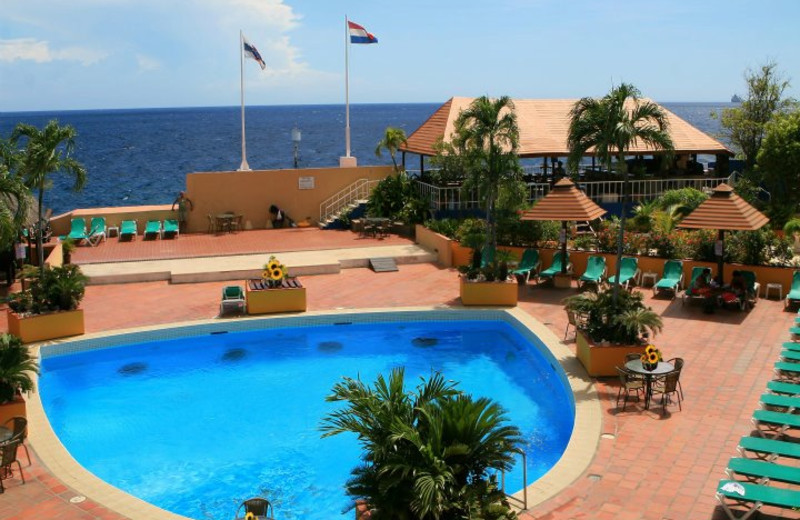 Outdoor Pool at Plaza Hotel Curacao