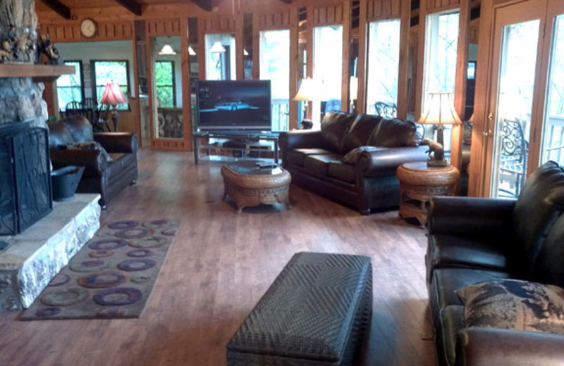 Living Room View at Baskins Creek Cabin Rentals 