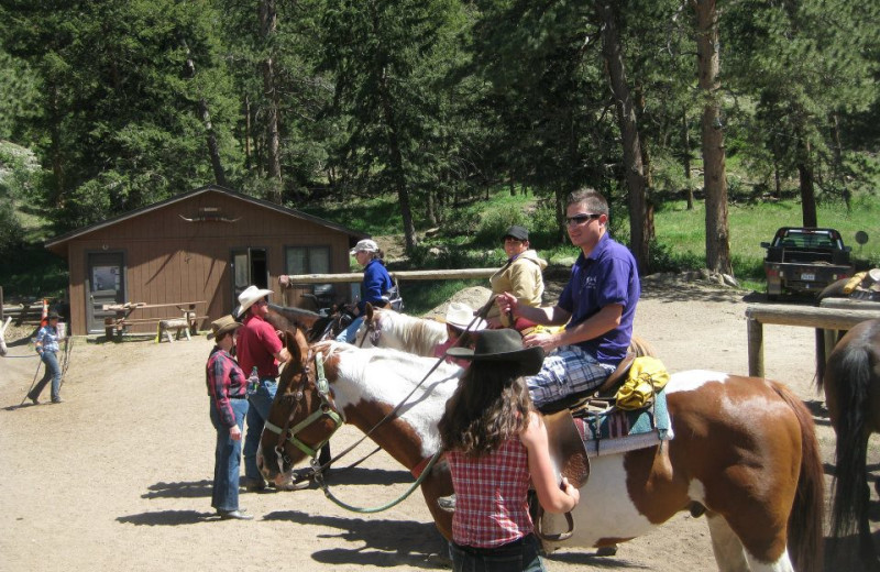 Horseback riding at Alpine Trail Ridge Inn.