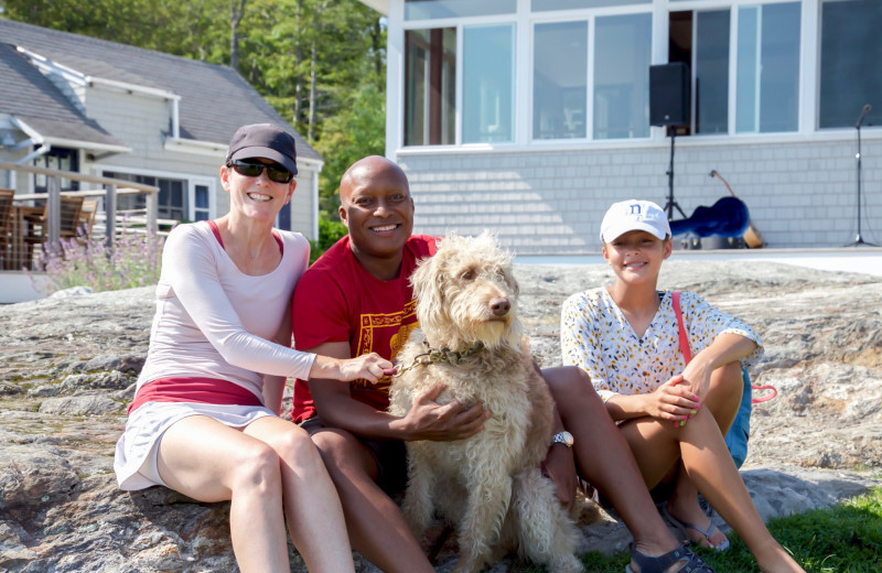 Pets welcome at Linekin Bay Resort.