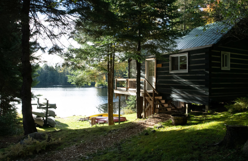 Cabin exterior at Bartlett Lodge.