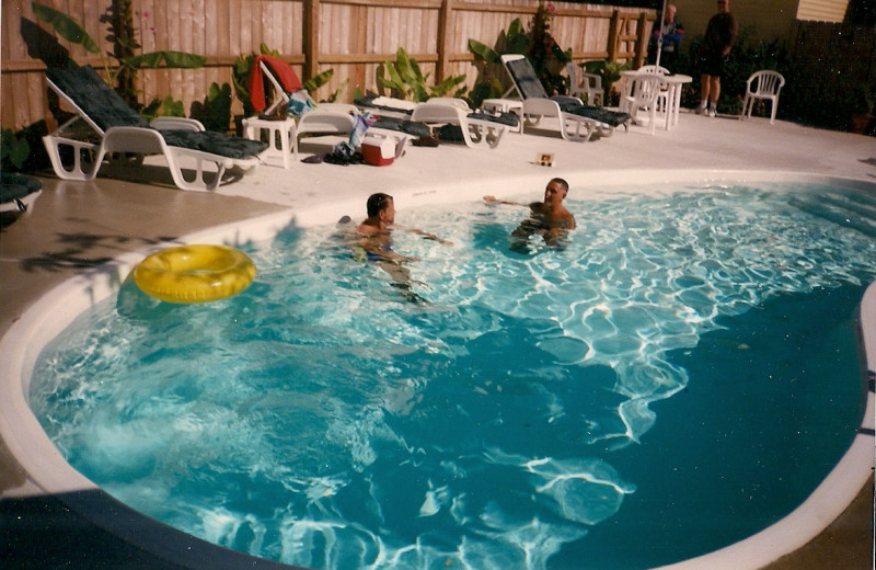 Outdoor pool at Cabana Gardens Bed and Breakfast.