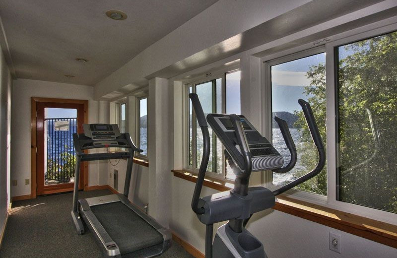 Fitness room at Brockway Springs Resort.