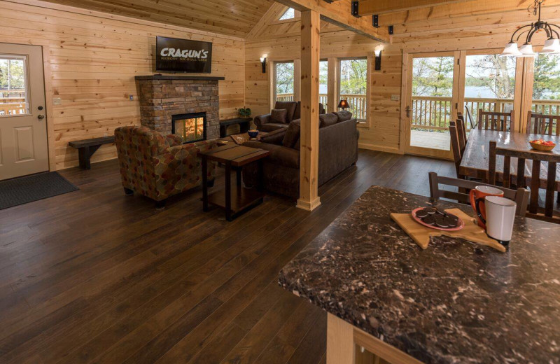 Guest room at Cragun's Resort and Hotel on Gull Lake.