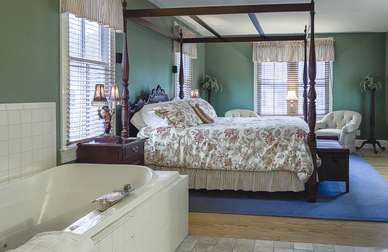 Guest room at George Brooks House Bed