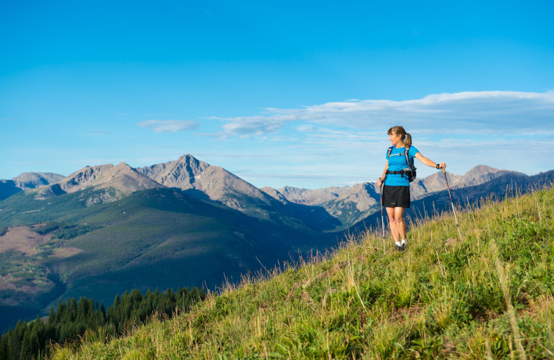 Mountain hiking at Vail Mountain Lodge & Spa.