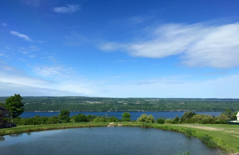 Lake view at The Inn at Grist Iron.
