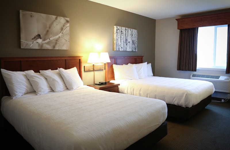 Guest room at GrandStay Perham.