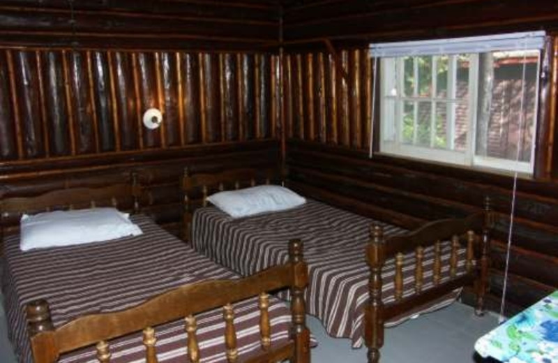 Cabin interior at Wolseley Lodge.