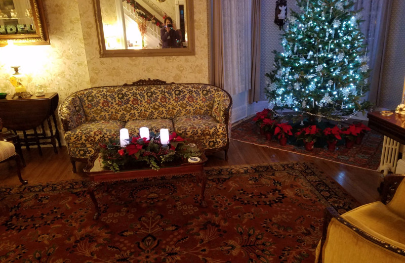 Living room at Christmas