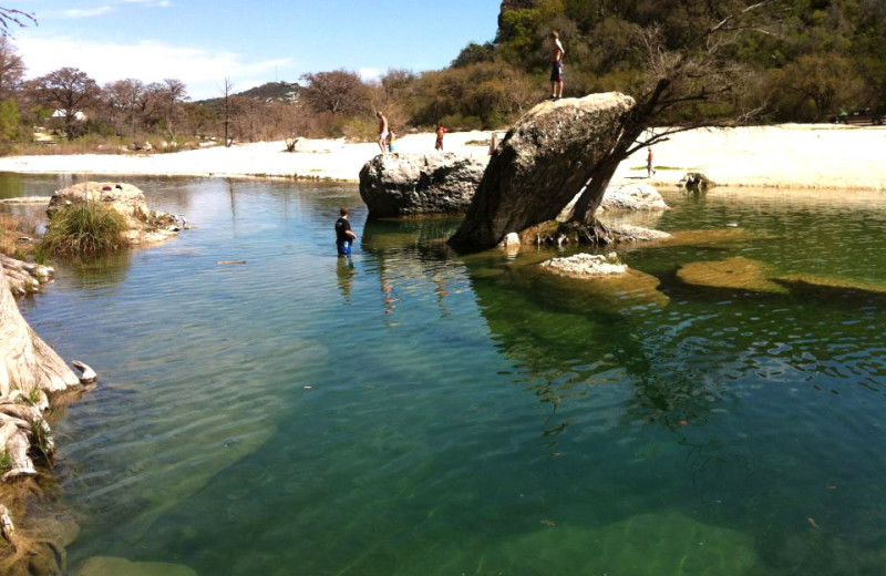 Swimming hole at Neal's Lodges.