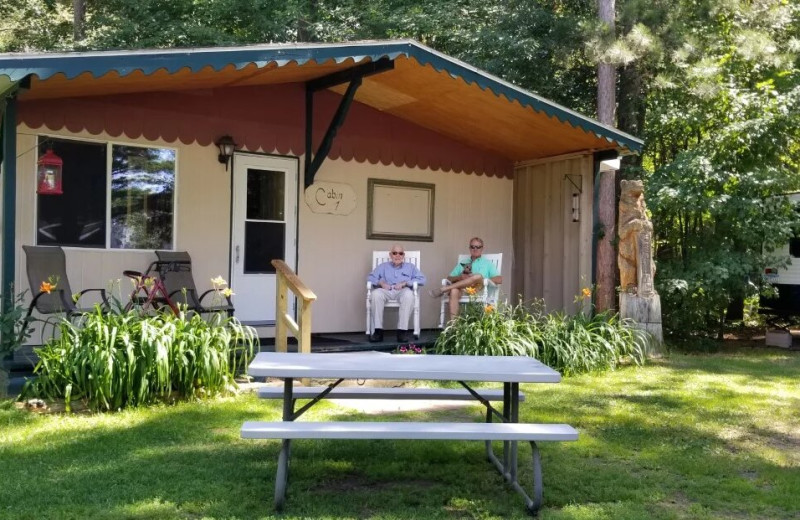 Cabin exterior at Pine Beach Resort-Side Lake.