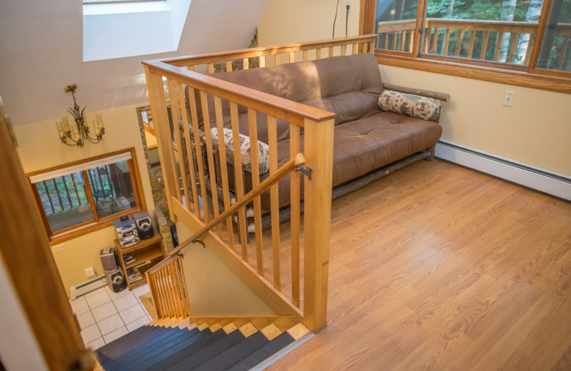 Cabin loft at Door County Cottages.