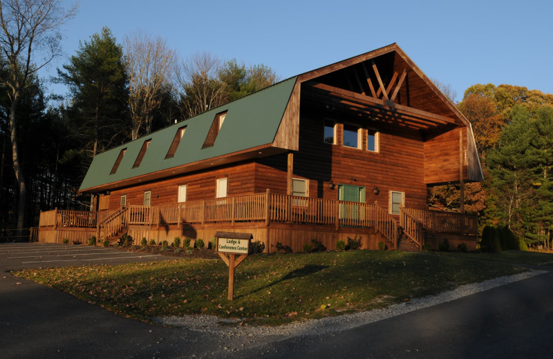 Exterior view of The Cabins at Pine Haven.