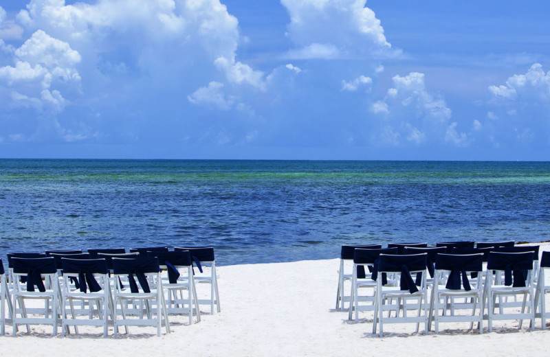 Beach wedding at Sheraton Suites Key West.