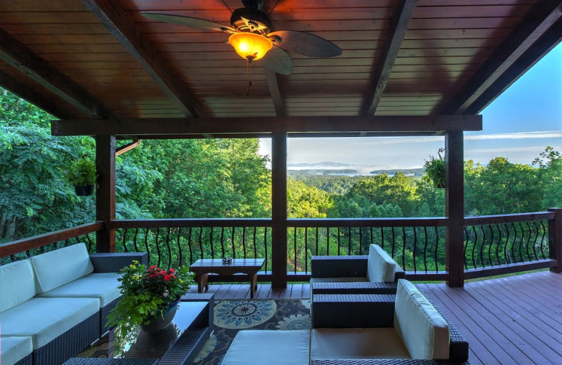 Rental deck at Cabin Rentals of Georgia.