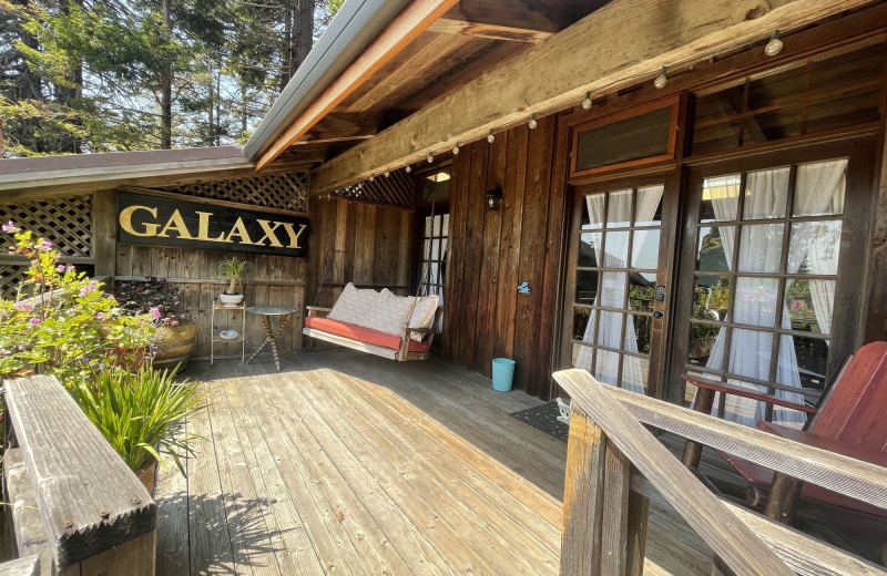 Porch at Rendezvous Mendocino.