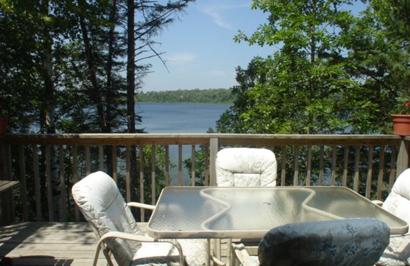 Cabin Balcony at Ice Cracking Lodge & Resort 