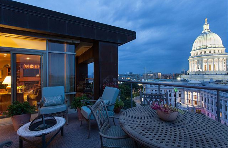 Rental balcony at The Conger Collection.