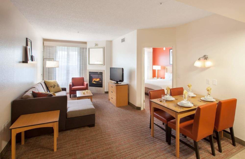Guest room at Residence Inn Phoenix Goodyear.
