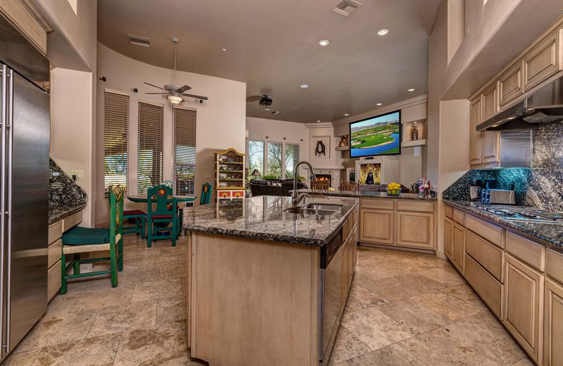 Rental kitchen at Book My Vacay.