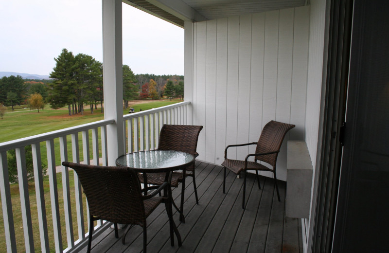 Guest balcony at Windrifter Resort.