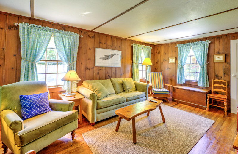 Rental living room at Beach Realty.