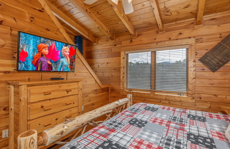 Bedroom at American Patriot Getaways - Mountain Mama.