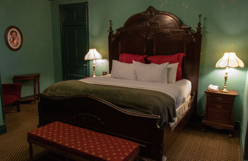 Guest room at 1886 Crescent Hotel & Spa.